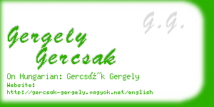 gergely gercsak business card